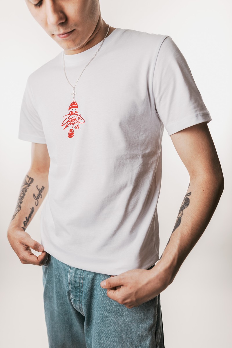 Graff Tee, Blocksport weiss