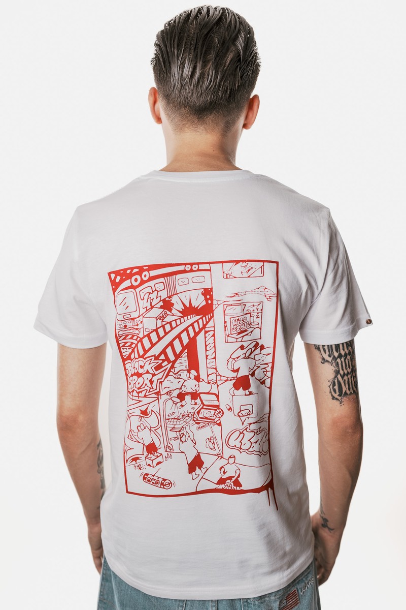 Graff Tee, Blocksport weiss