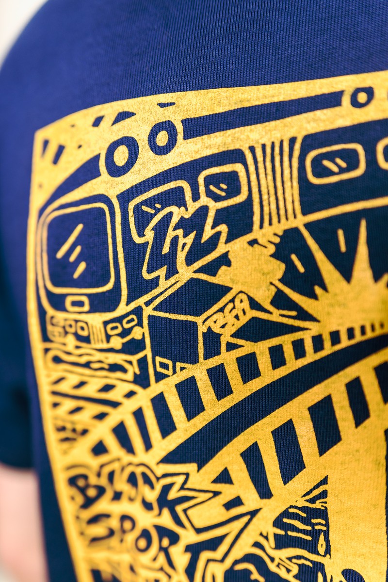 Graff Tee, Blocksport blau