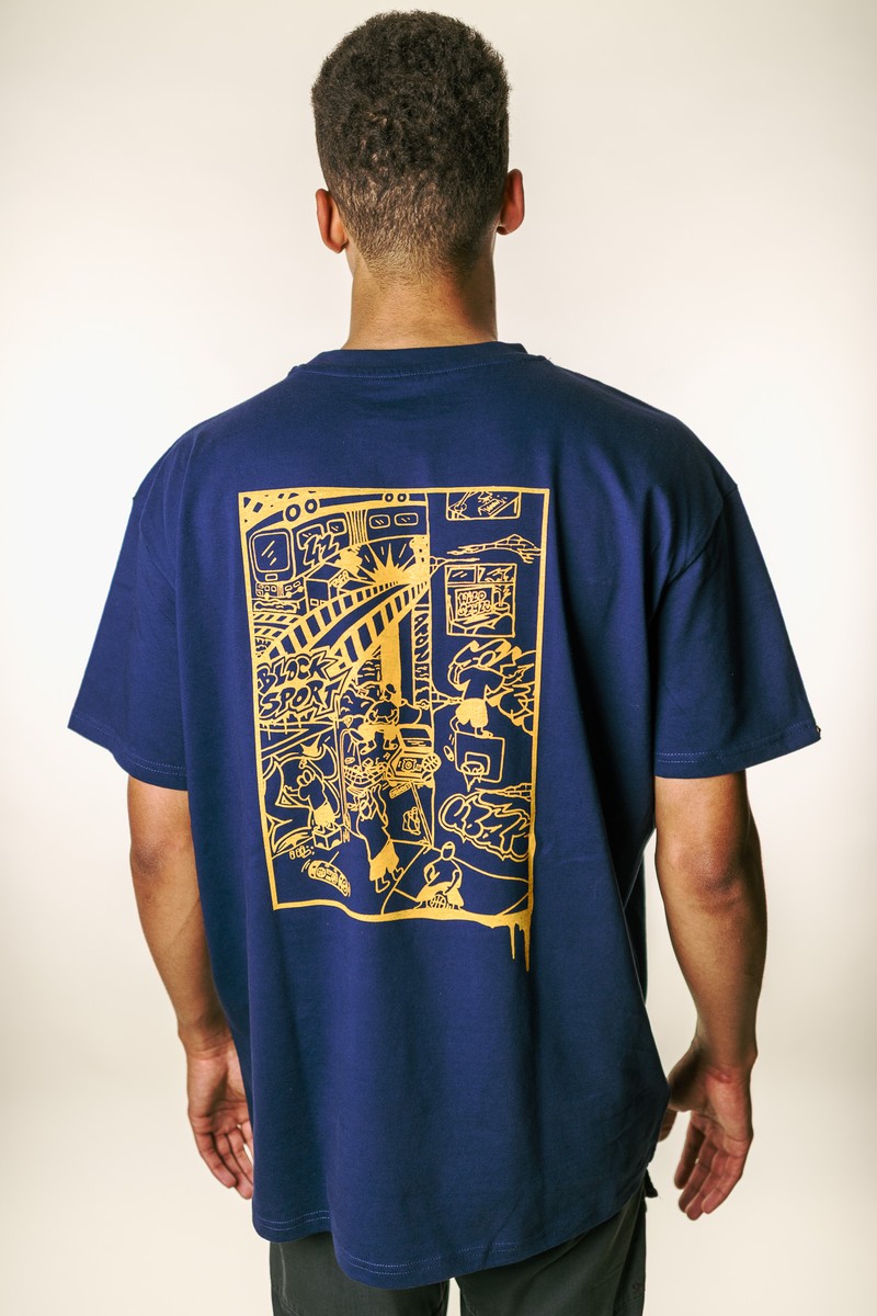 Graff Tee, Blocksport blau