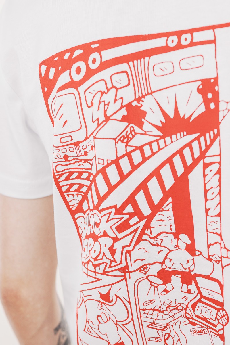 Graff Tee, Blocksport weiss